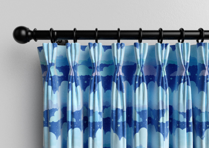 Cloudy Cosmos, Calm Blues - Made to Measure Curtains - Image 11